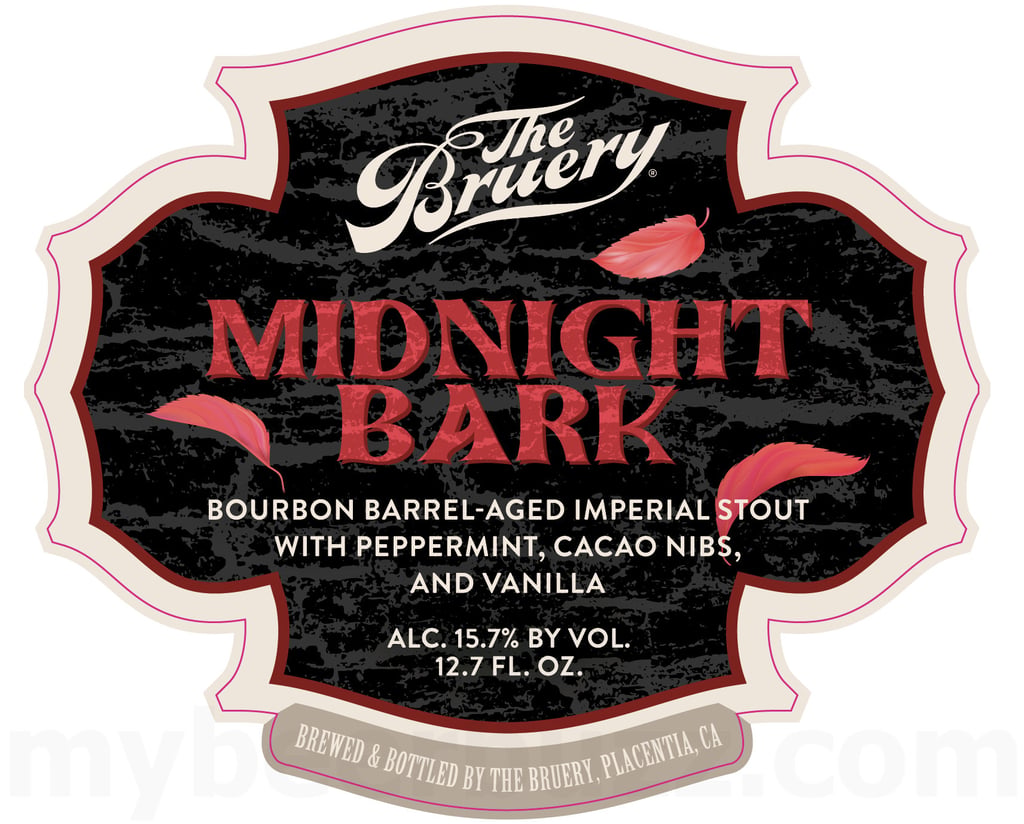 The Bruery Adding Midnight Bark Imperial Stout With Peppermint