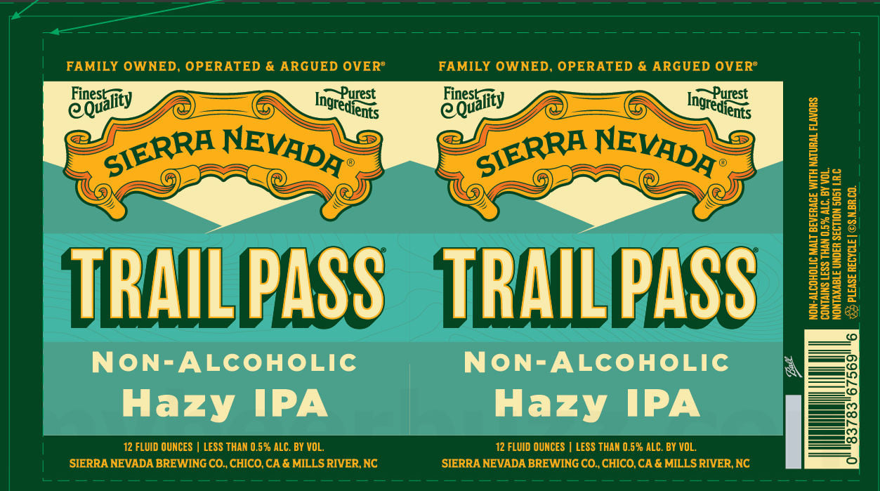 Sierra Nevada Trail Pass Golden, Hazy IPA, IPA & Trail Pass Brewveza Get New Can Packaging 10 2026 Sierra Nevada Trail Pass Hazy IPA 12-oz Cans