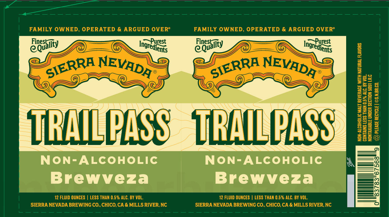 Sierra Nevada Trail Pass Golden, Hazy IPA, IPA & Trail Pass Brewveza Get New Can Packaging 11 2026 Sierra Nevada Trail Pass Brewveza 12-oz Cans