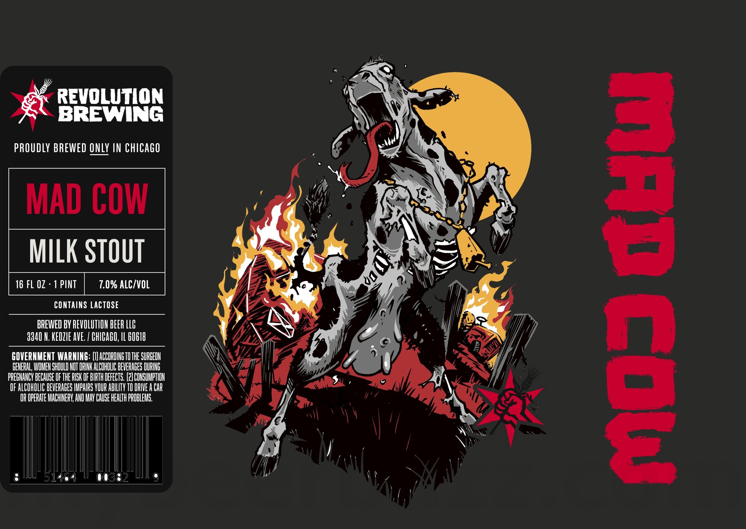 Revolution Brewing Working On Sun Crusher & Snow Crusher / Fist City / Mad Cow 12 Revolution Mad Cow