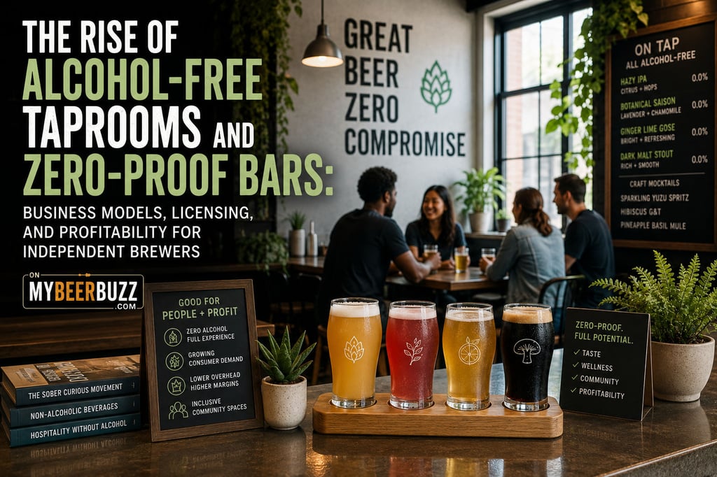 The Rise of Alcohol-Free Taprooms and Zero-Proof Bars: Business Models, Licensing, and Profitability for Independent Brewers