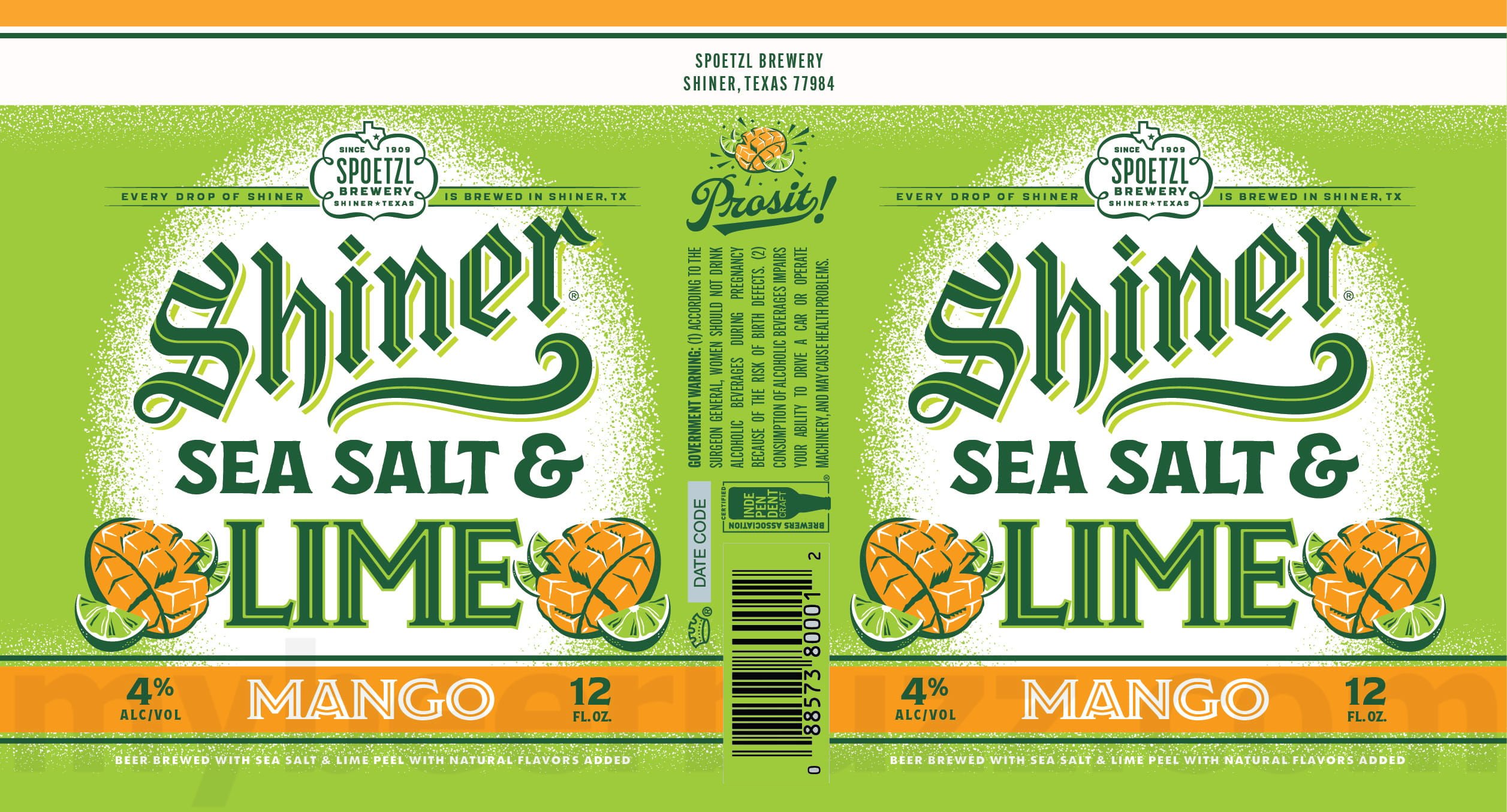 2026 Shiner Sea Salt & Lime Mango 12-oz Cans