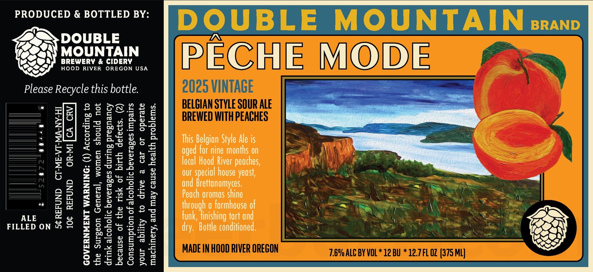 2025 Double Mountain Pêche Mode 12.7-oz Bottles