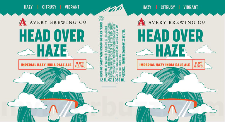 2026 Avery Brewing Head Over Haze 12-oz Cans