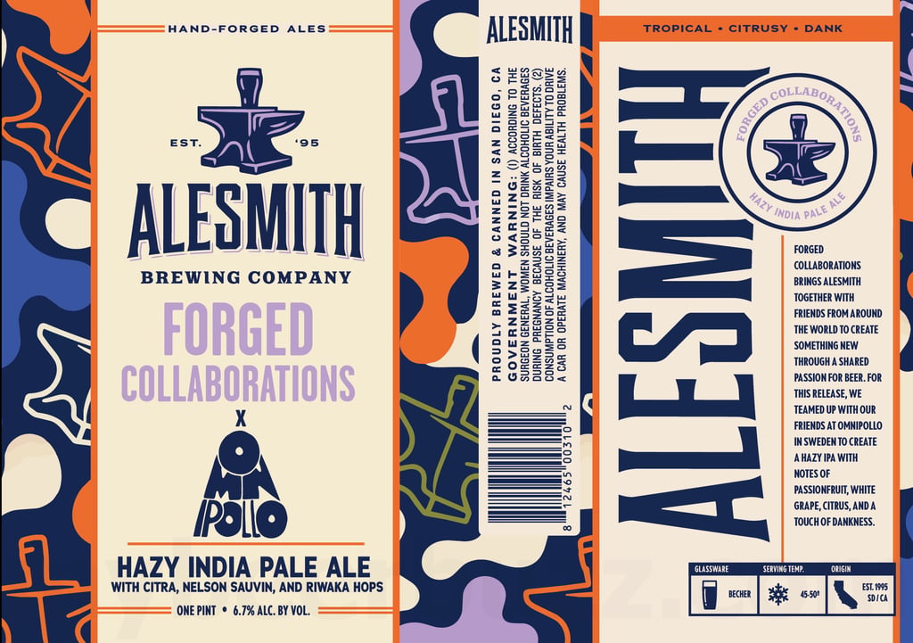 2026 AleSmith Forged Collaborations Omnipollo 16-oz Cans