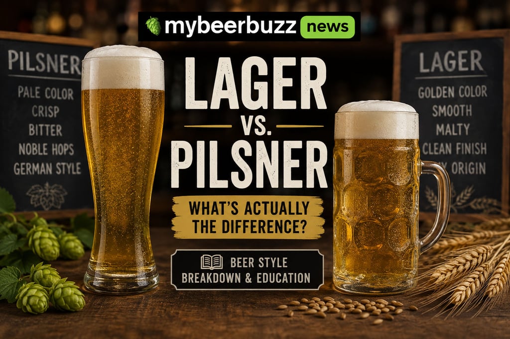 Lager vs. Pilsner: What’s Actually the Difference?” (Beer Style Breakdown & Education)
