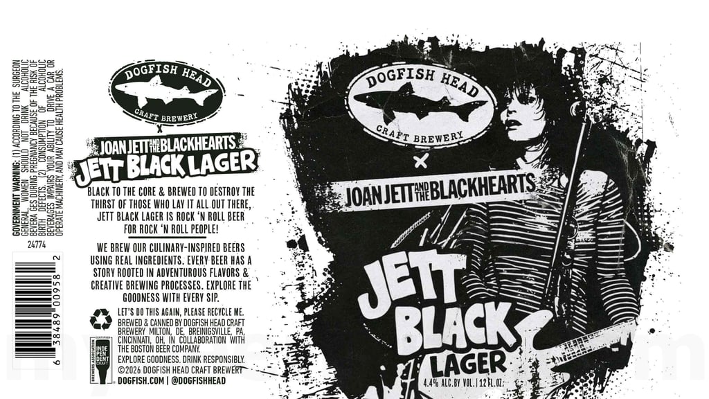 Dogfish Head Jett Black Lager: Joan Jett Collaboration Coming Soon