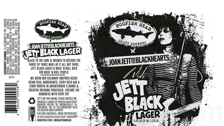 2026 Dogfish Head Jett Black Lager 12-oz Cans
