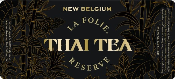 2026 New Belgium La Folie Reserve Thai Tea 375ml Bottles
