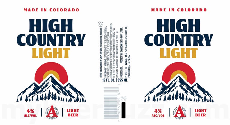 2026 Avery High Country Light 12-oz Cans