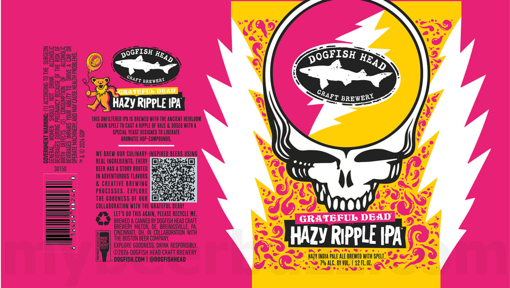 Dogfish Head Teaming Up With The Grateful Dead For Hazy Ripple IPA