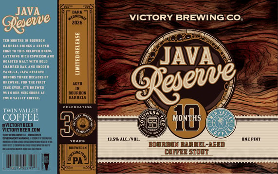 Victory, Southern Tier & Twin Valley Coffee Team Up For Java Cask & Java Reserve 40 Victory Java Reserve