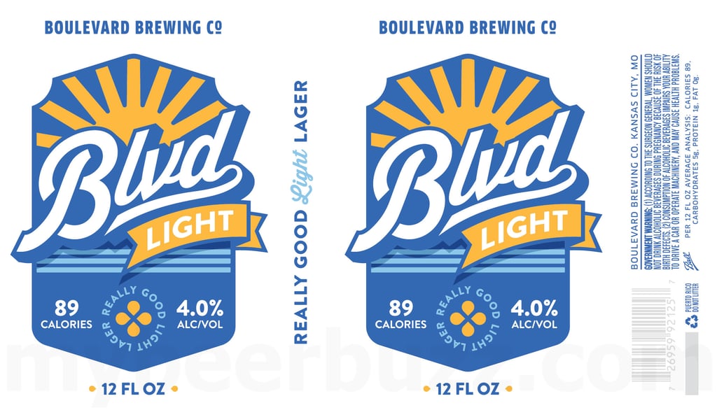 Boulevard Brewing BLVD Light Coming To 12-oz Cans