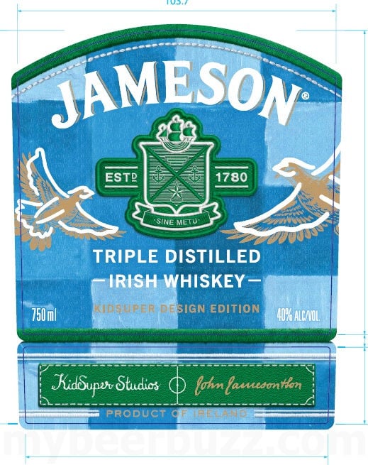 Jameson KidSuper Studios Irish Whiskey Packaging
