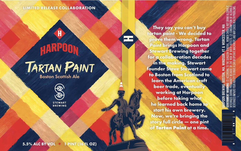 Harpoon Tartan Paint Boston Scottish Ale Stewart Brewing Collaboration