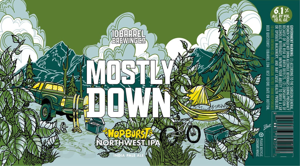 10 Barrel Mostly Down Hopburst Northwest IPA Coming in 2026