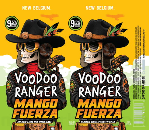 New Belgium Voodoo Ranger Mango Fuerza Mango Lime IPA With Salt 73 New Belgium Voodoo Ranger Mango Fuerza