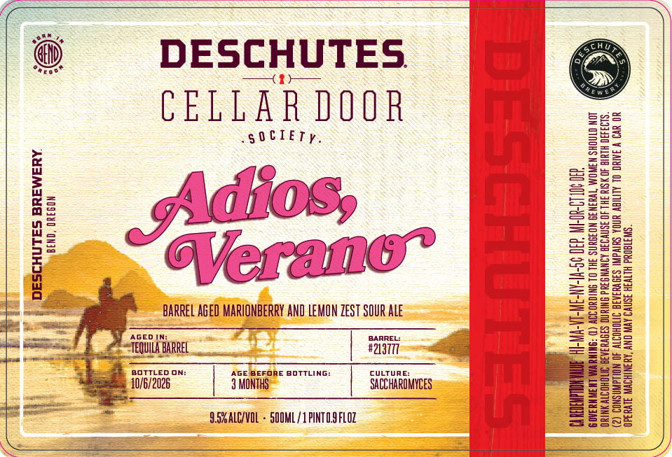 Deschutes Cellar Door Society Son Of Chaos, Adios Verano & Midnight Isle 9 Deschutes Adios Verano