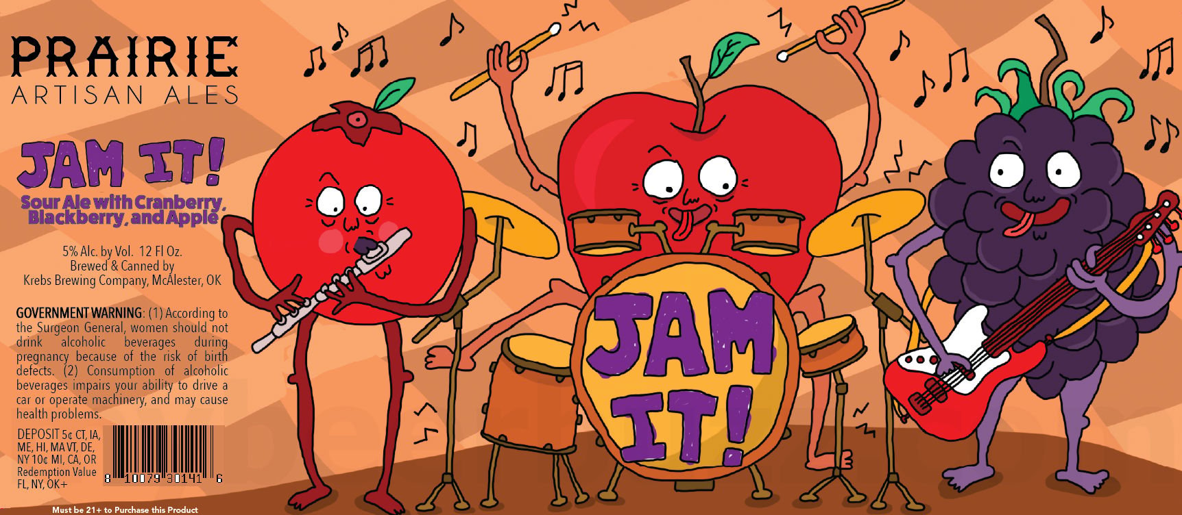 Prairie Artisan Ales Sleepover Bag & Jam It! 8 Prairie Artisan Ales Jam It