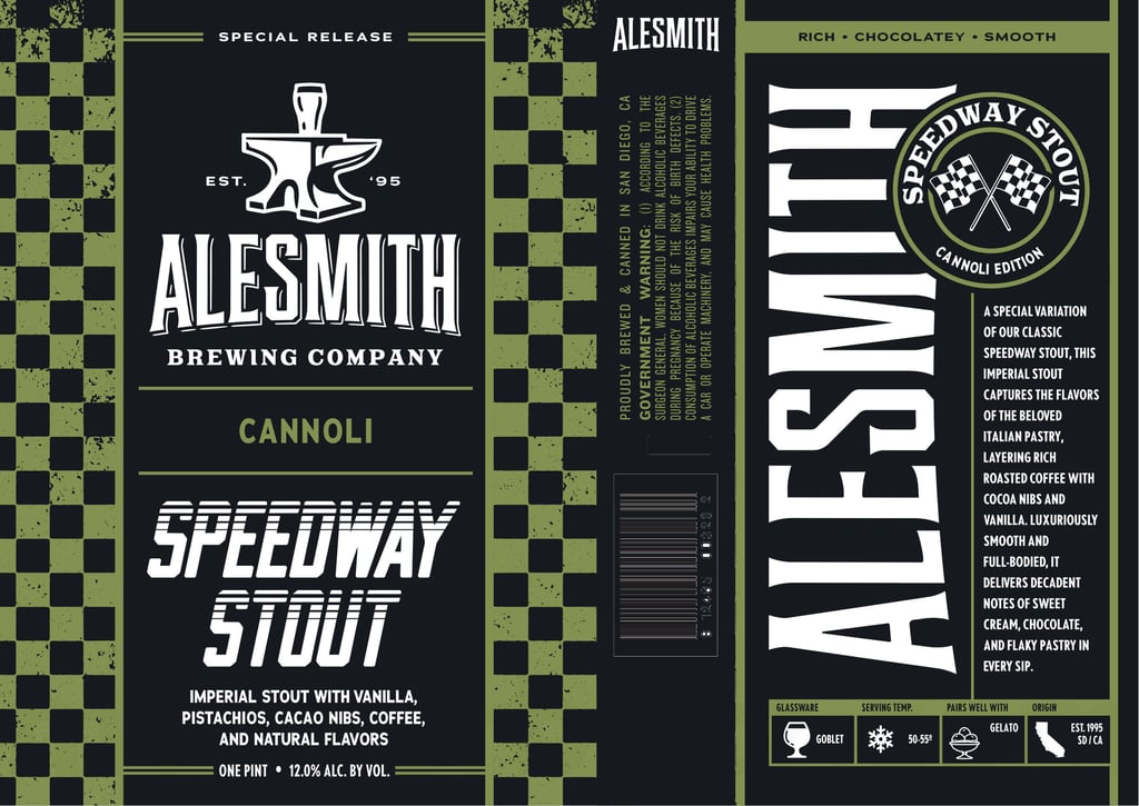 AleSmith Speedway Stout Cannoli Coming Soon