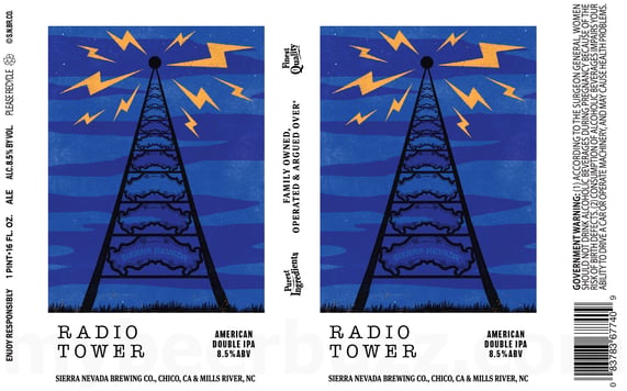 Sierra Nevada Radio Tower Double IPA Coming Soon 105 Sierra Nevada Radio Tower