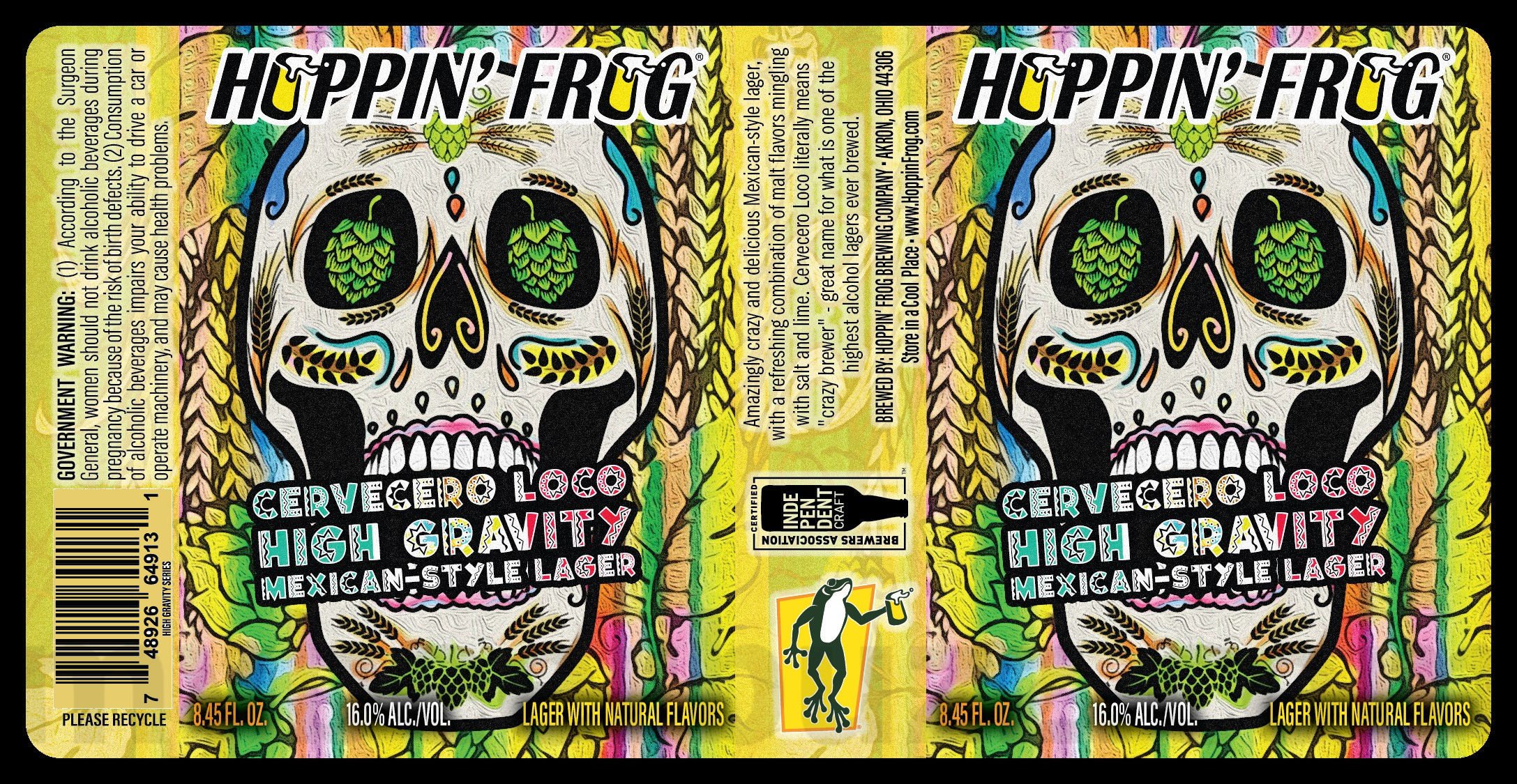Hoppin' Frog Cervecero Loco Mexican-Style Lager