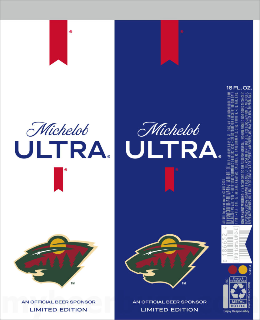 2026 Michelob Ultra Hockey 16-oz Cans