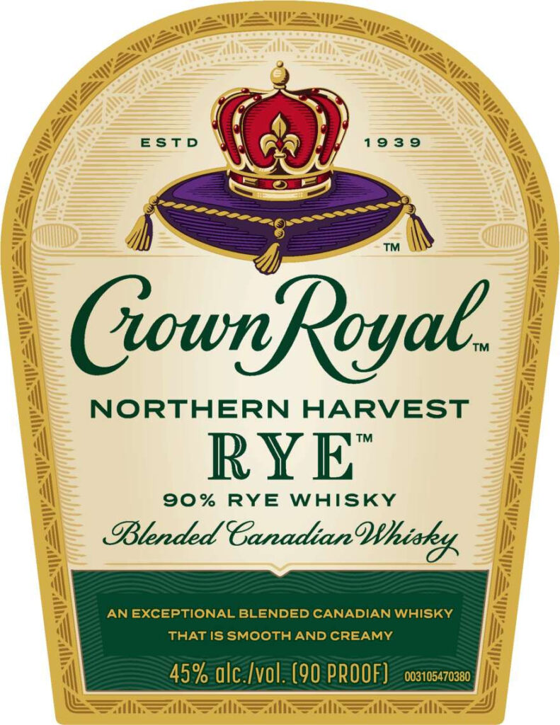 Crown Royal Northern Harvest Rye 90% Rye Whisky Blended Canadian Whisky
