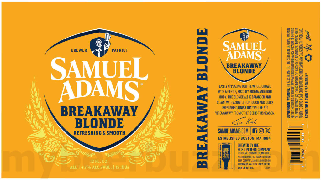 Samuel Adams Adding Breakaway Blonde & Postseason IPA