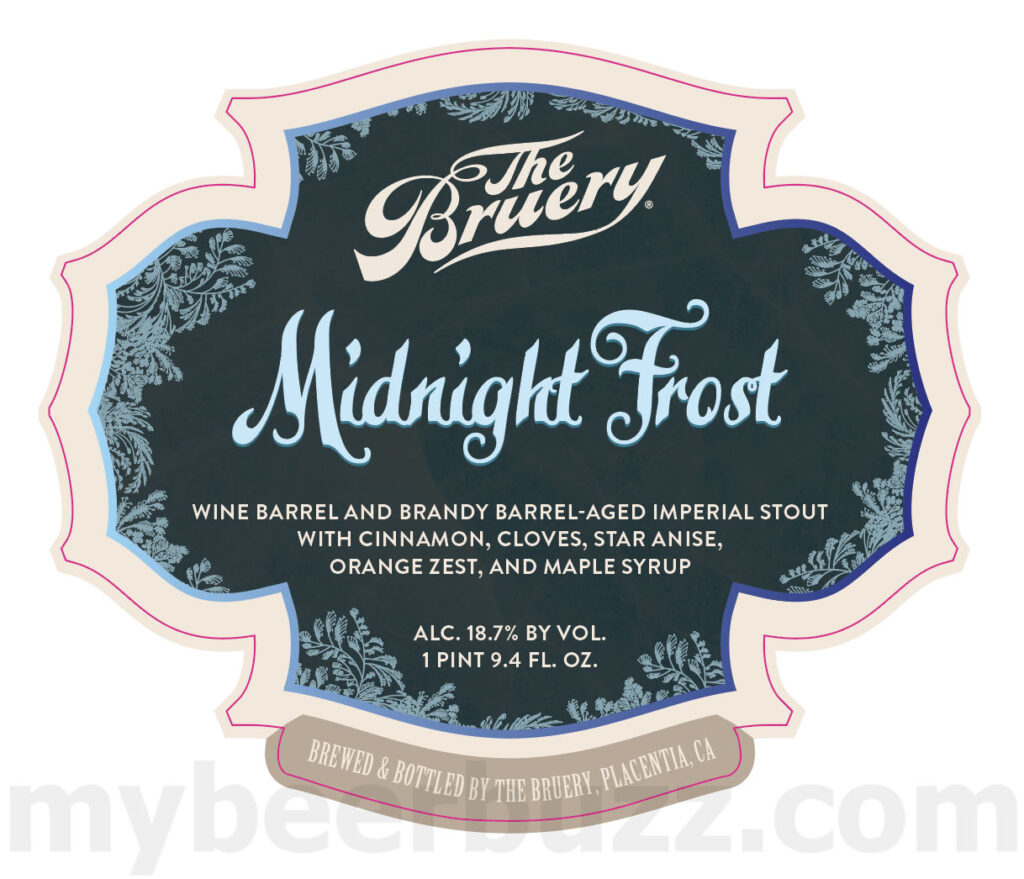 The Bruery Adding Midnight Frost, Luminos, Good Company, Spicy Island, Tart Of Darkness Black Wave, Acer Quercus & Cluster Luck