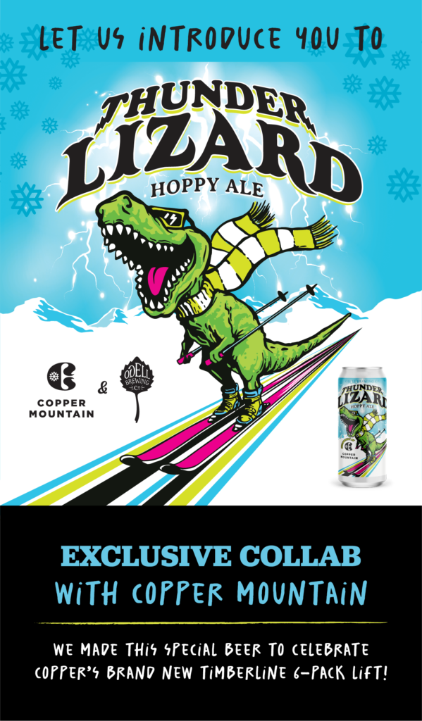 Odell Releasing Thunder Lizard Hoppy Ale Copper Mountain Collaboration