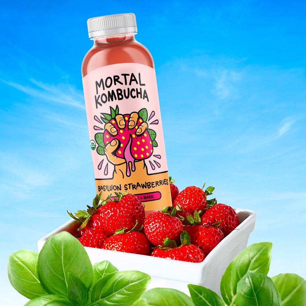 Mortal Kombucha Releases BASILLION STRAWBERRIES To The Masses
