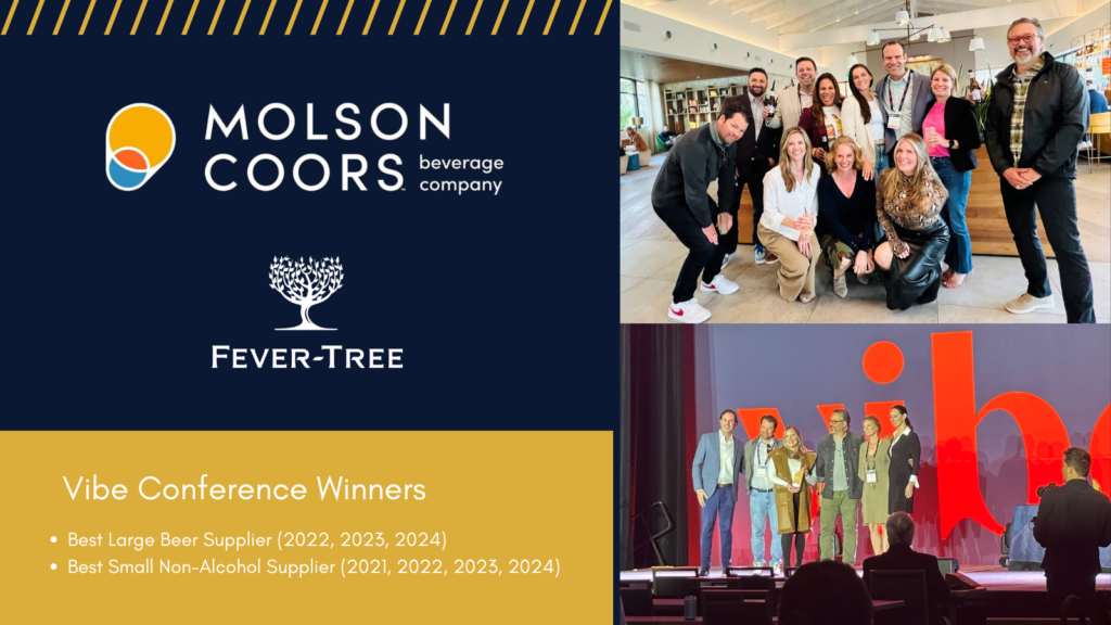 Molson Coors and Fever-Tree win Top Honors at on-premise Vibe Conference