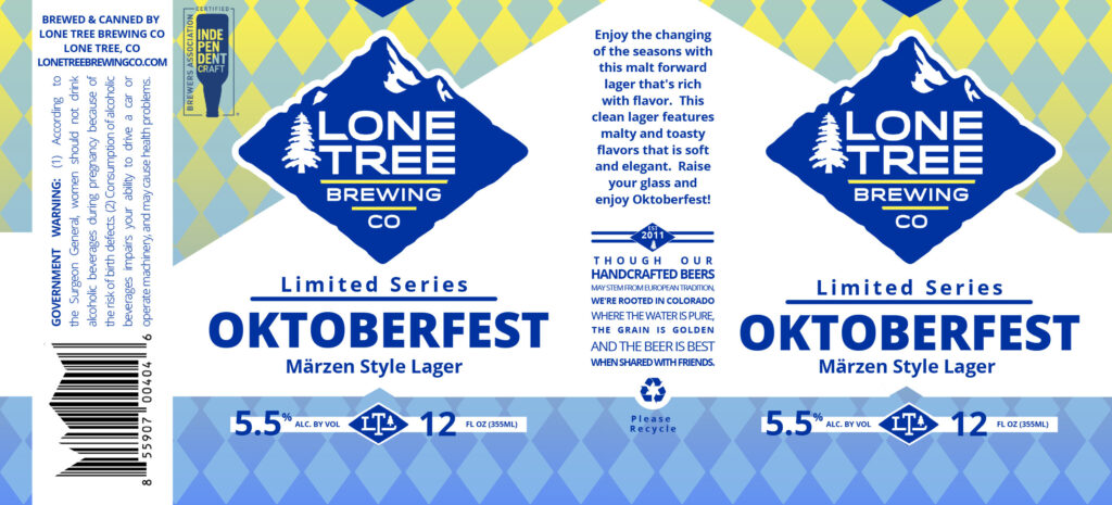 Lone Tree Brewing Cans 2021 Oktoberfest