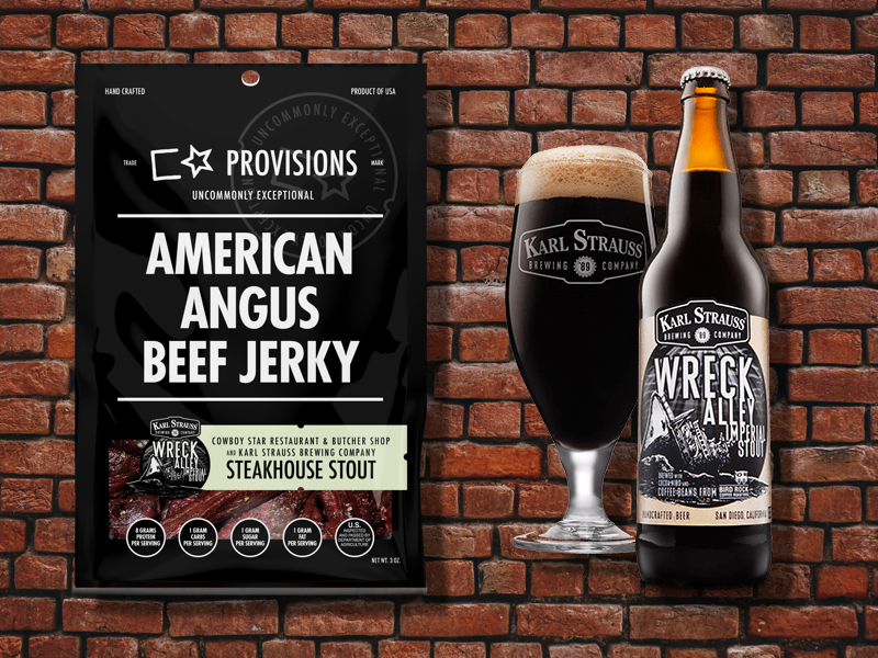 Karl Strauss And Cowboy Star Collaborate On Steakhouse Stout Beef Jerky