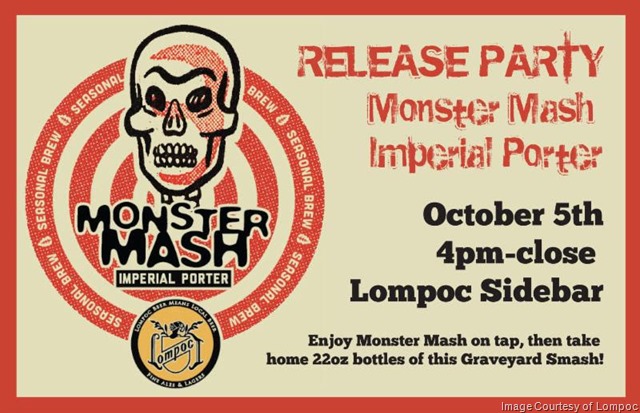 Lompoc Brewing Releasing Monster Mash 10/5