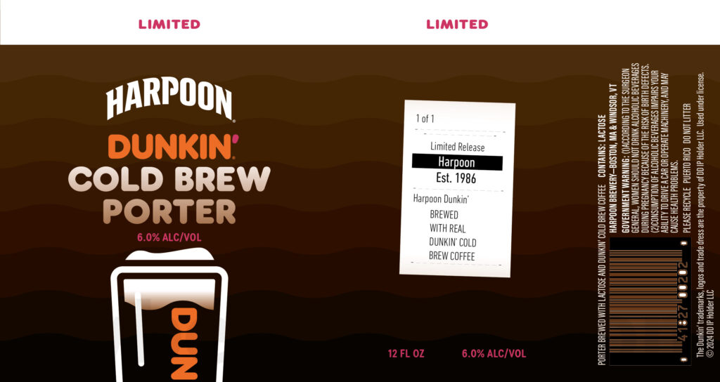 Harpoon Adding Dunkin’ Cold Brew Porter