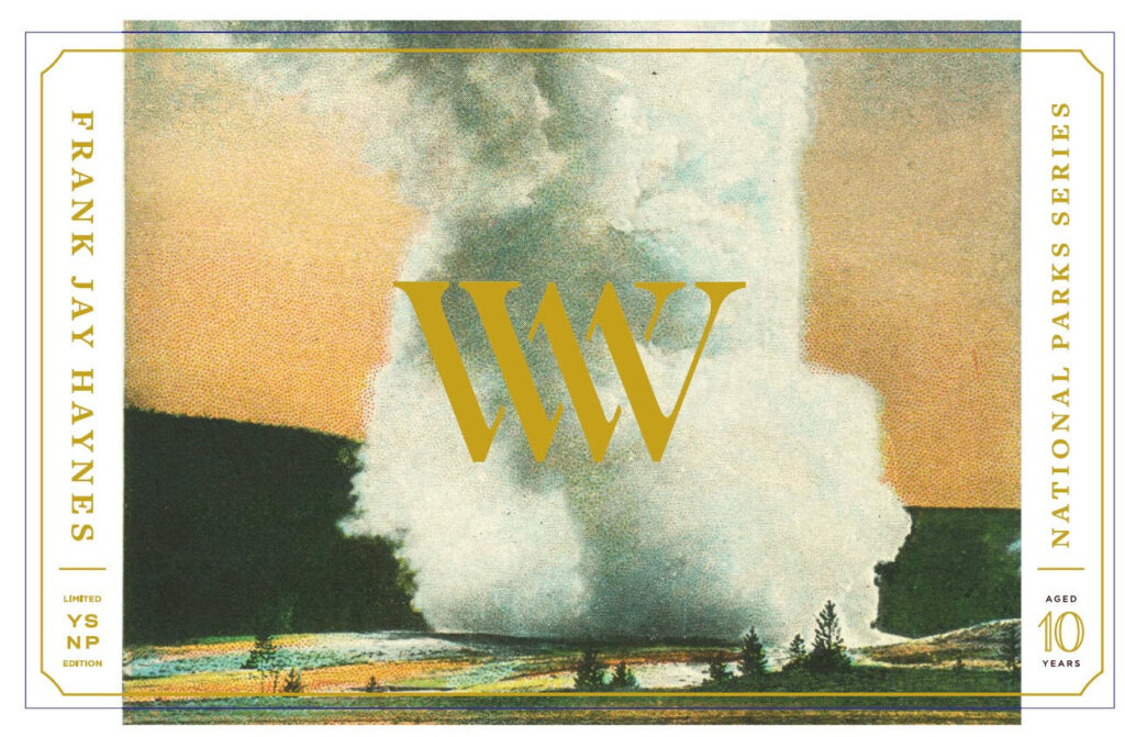 Wyoming Whiskey 10-Year National Park Series Old Faithful Yellowstone–Frank Jay Haynes