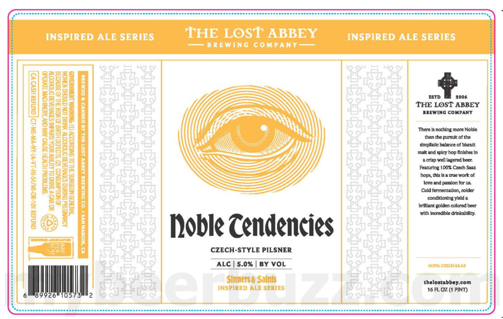 Lost Abbey Adding Noble Tendencies, Unseen Things, JMJ & Every Everything Cans