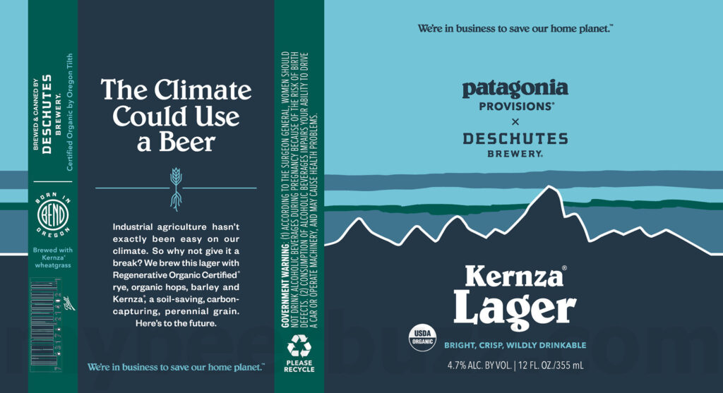 Deschutes & Patagonia Provisions Team Up For Kernza Lager & Non-Alcoholic Kernza Golden Brew