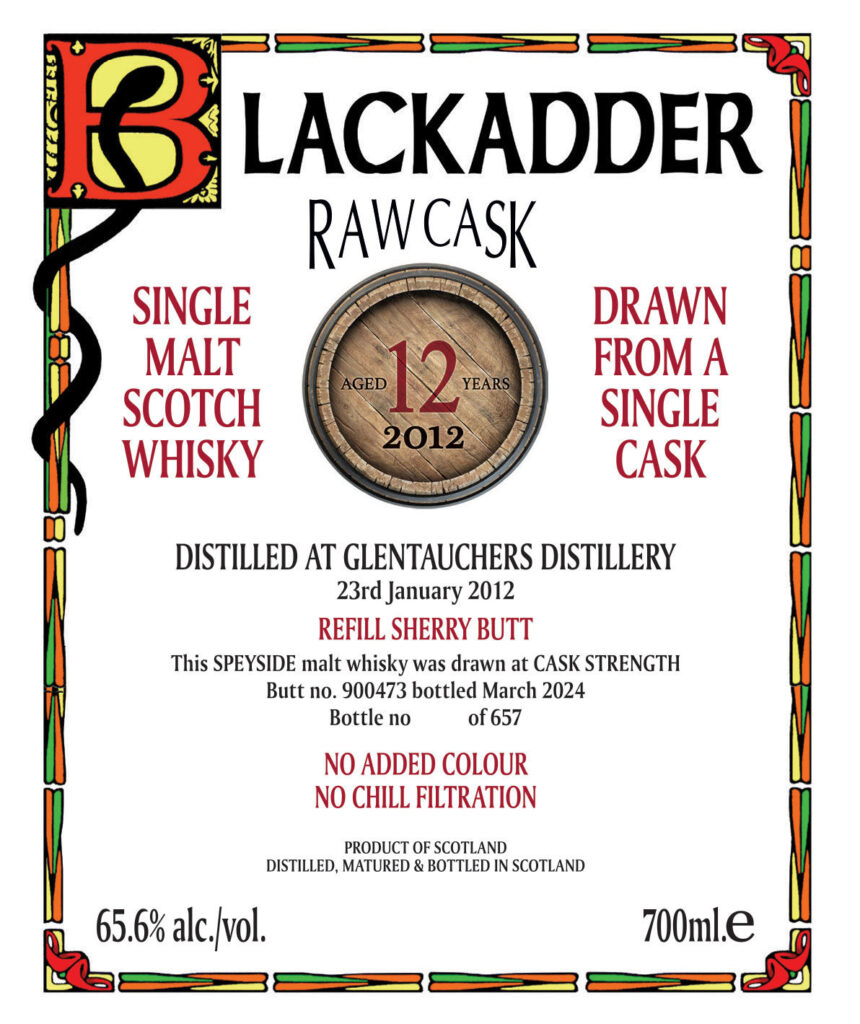 Blackadder Raw Cask 12-Year Single Malt Scotch Whiskey