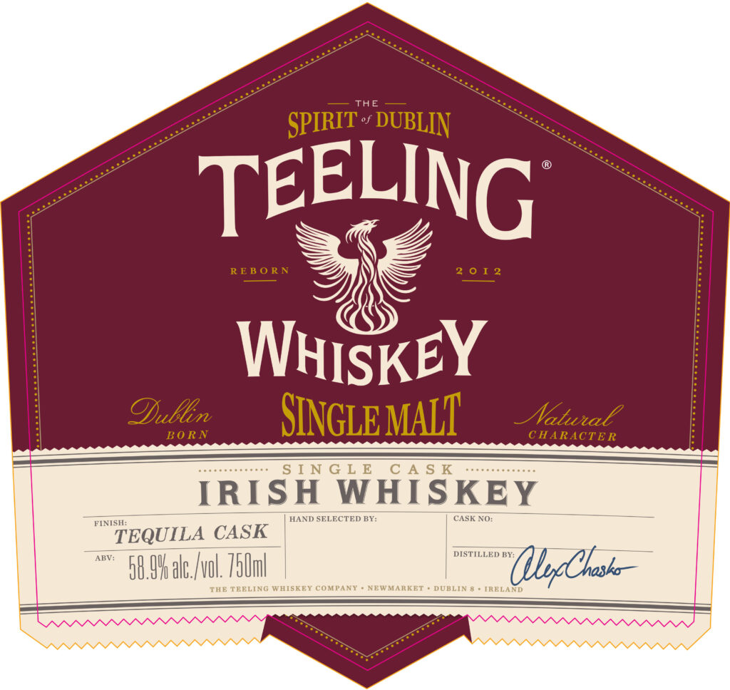 Teeling Single Malt Single Cask Tequila Cask Irish Whiskey