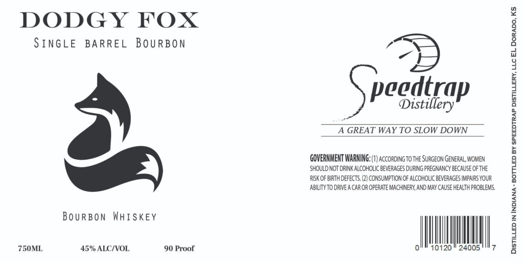 Speedtrap Distillery Dodgy Fox Single Barrel Bourbon Whiskey