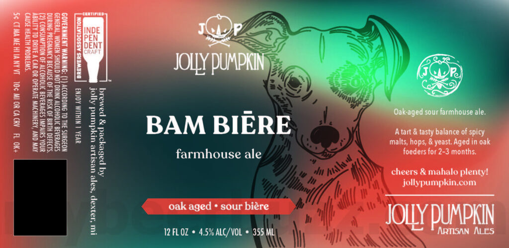 Jolly Pumpkin Updating Bam Bière, Oro, Kiviuq, La Parcela, Bière De Mars, Blanca, Clementina, Kiviuq, La Roja, Lúpulo, Hyrrokkin, Aquamarine Dream, Brumo, Daze Dream & Noel