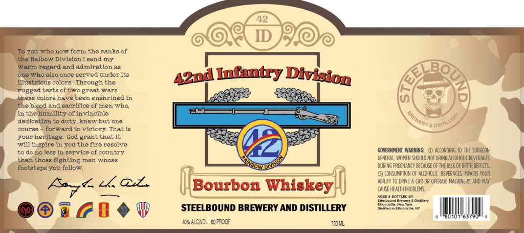 Steelbound Brewery & Distillery 42nd Infantry Division Bourbon Whiskey