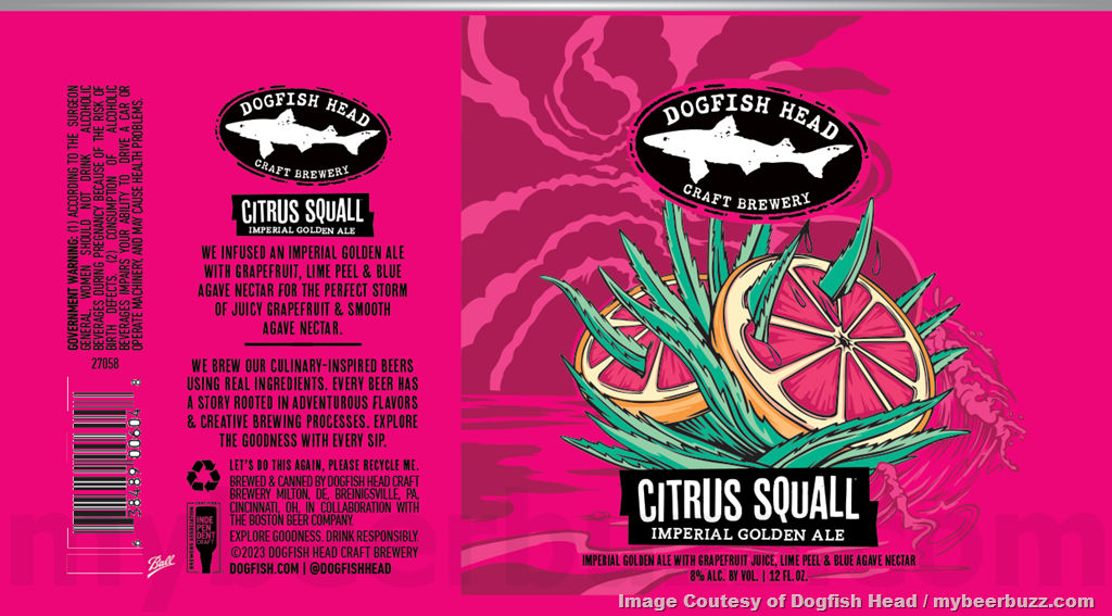 Dogfish Head Updating Citrus Squall, Hazy Squall, Seaquench Ale & Blue Hen