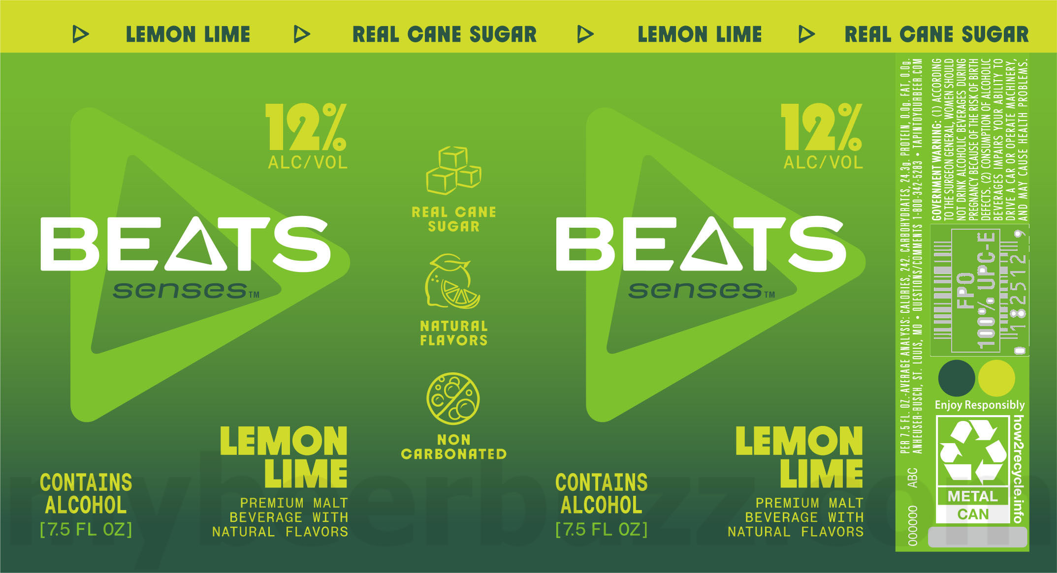 Anheuser-Busch Adding Beats Senses Lemon Lime, Beats Senses Mixed Berry, Beats Senses Mango Pineapple, Shaken Pineapple Lime & Shaken Strawberry Guava