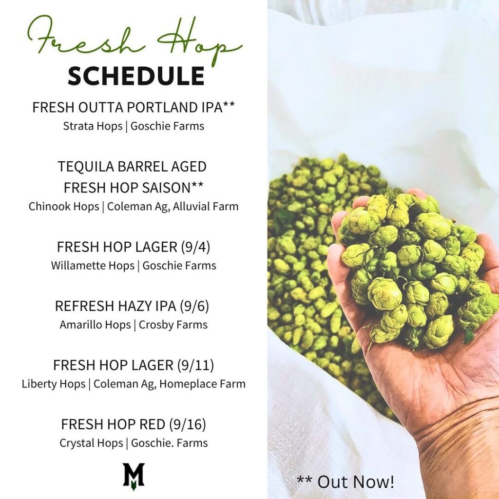 Migration Brewing Announces 2024 Fresh Hop Schedule