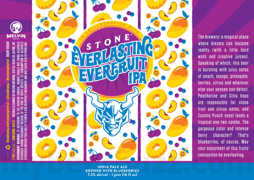 Melvin & Stone Collaborate On Everlasting Everfruit IPA / Modern Times Mocha Madhouse / Buddy System / Cabin 33 / Knotty By Nature / Cloudy 5000 / Brewery X Liquid Breadcrumbss