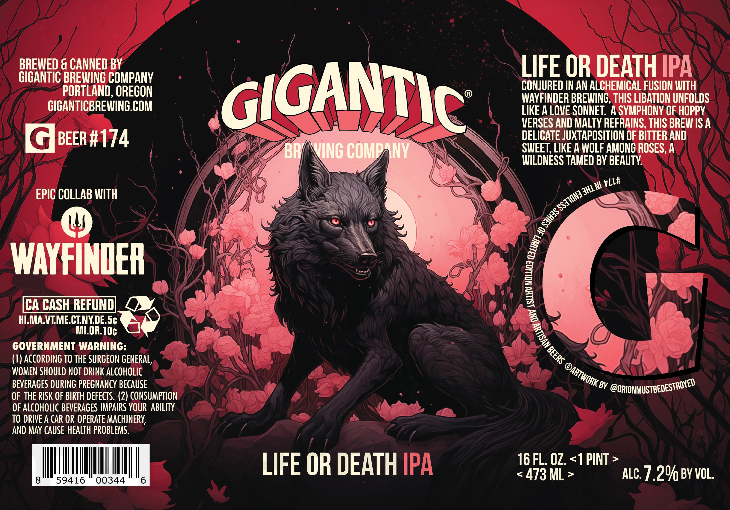 Gigantic Adding Life Or Death IPA, Spirit Bomb, Goblin Mode, Pilsner, Tierra Del Lager, Marionberry Lemon Tart, Glo Up, A Beautiful Day In The Neighborhood, Czech Your Cold IPA, Poison Waters Beermosa, Astral Plane, Portland Elvis, Two-Hit Wonder, Outta Sight  & IPA Cans